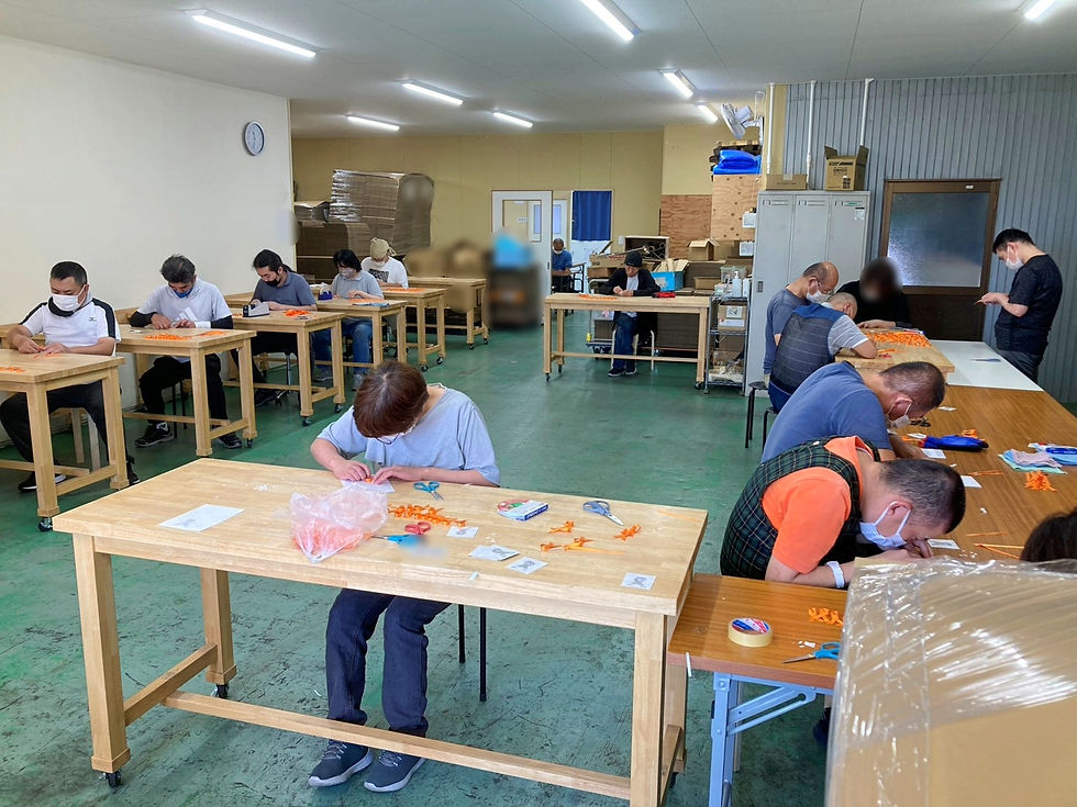 オレンジリボンの作製