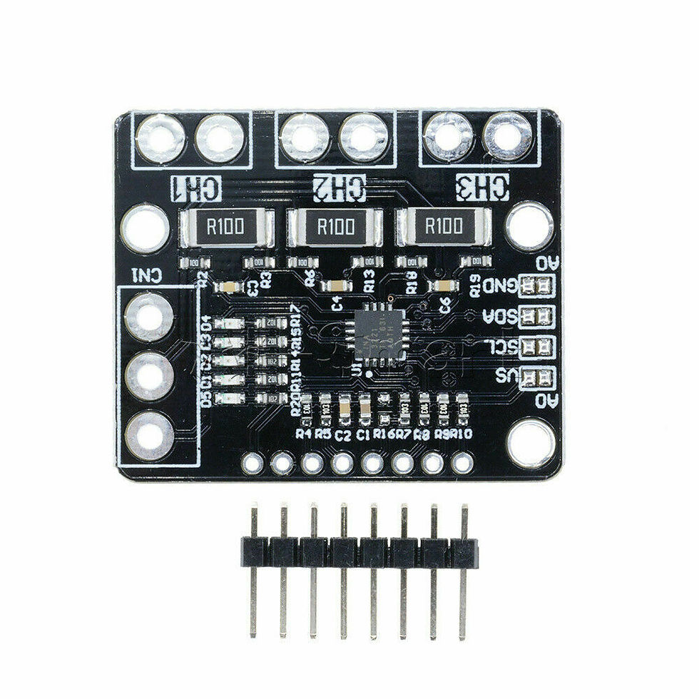 Thumbnail: INA3221 Triple Channel Shunt Current Power Supply Voltage Monitor Sensor Board