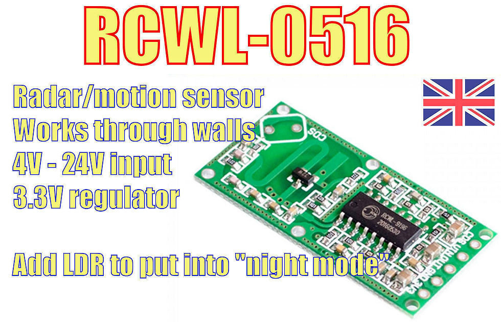 Thumbnail: The AMAZING RCWL-0516 Microwave Radar Sensor. Arduino Pi ESP32 ESP8266