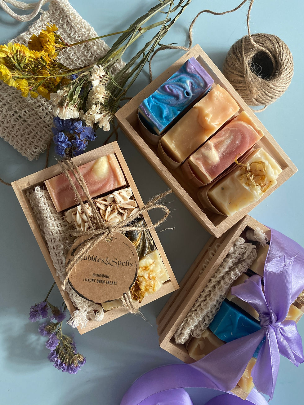 Thumbnail: ARTISAN SOAP BUNDLE WITH BOX