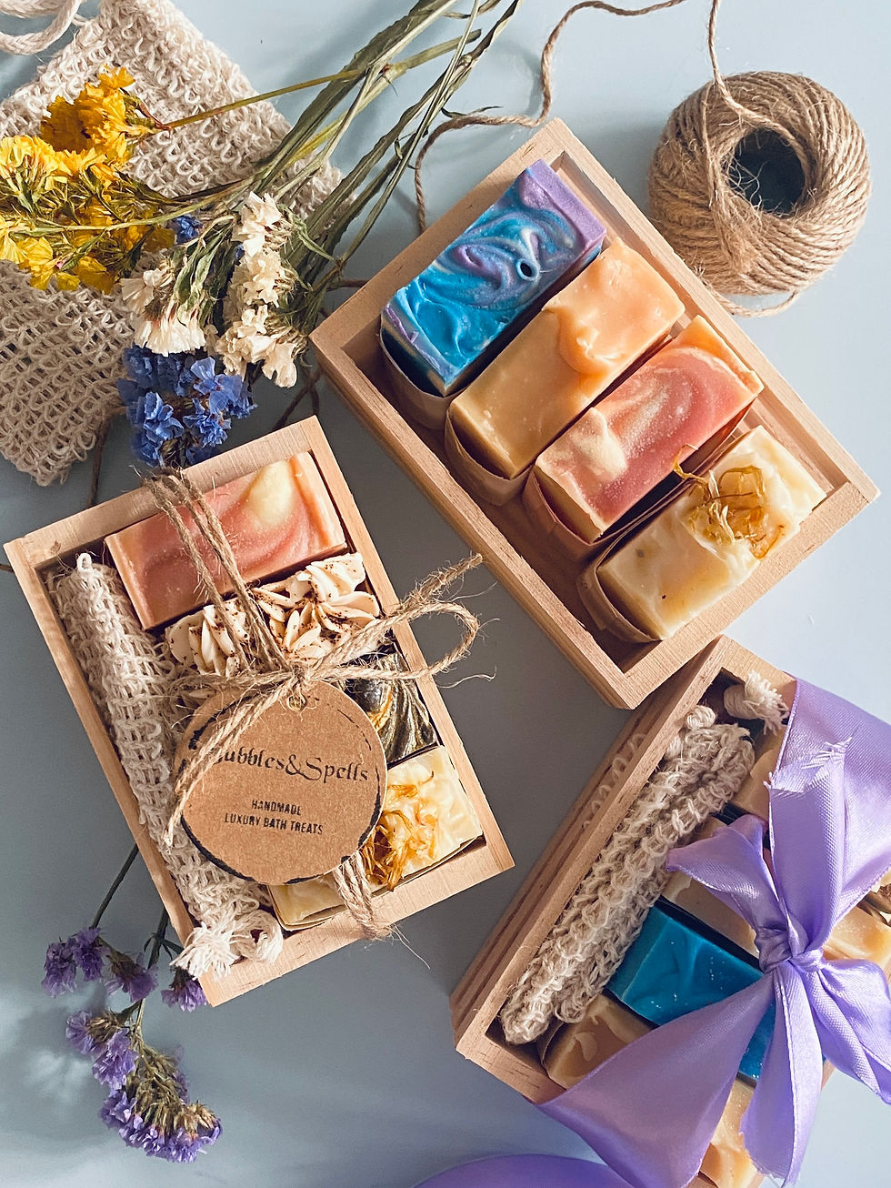 Thumbnail: ARTISAN SOAP BUNDLE WITH BOX