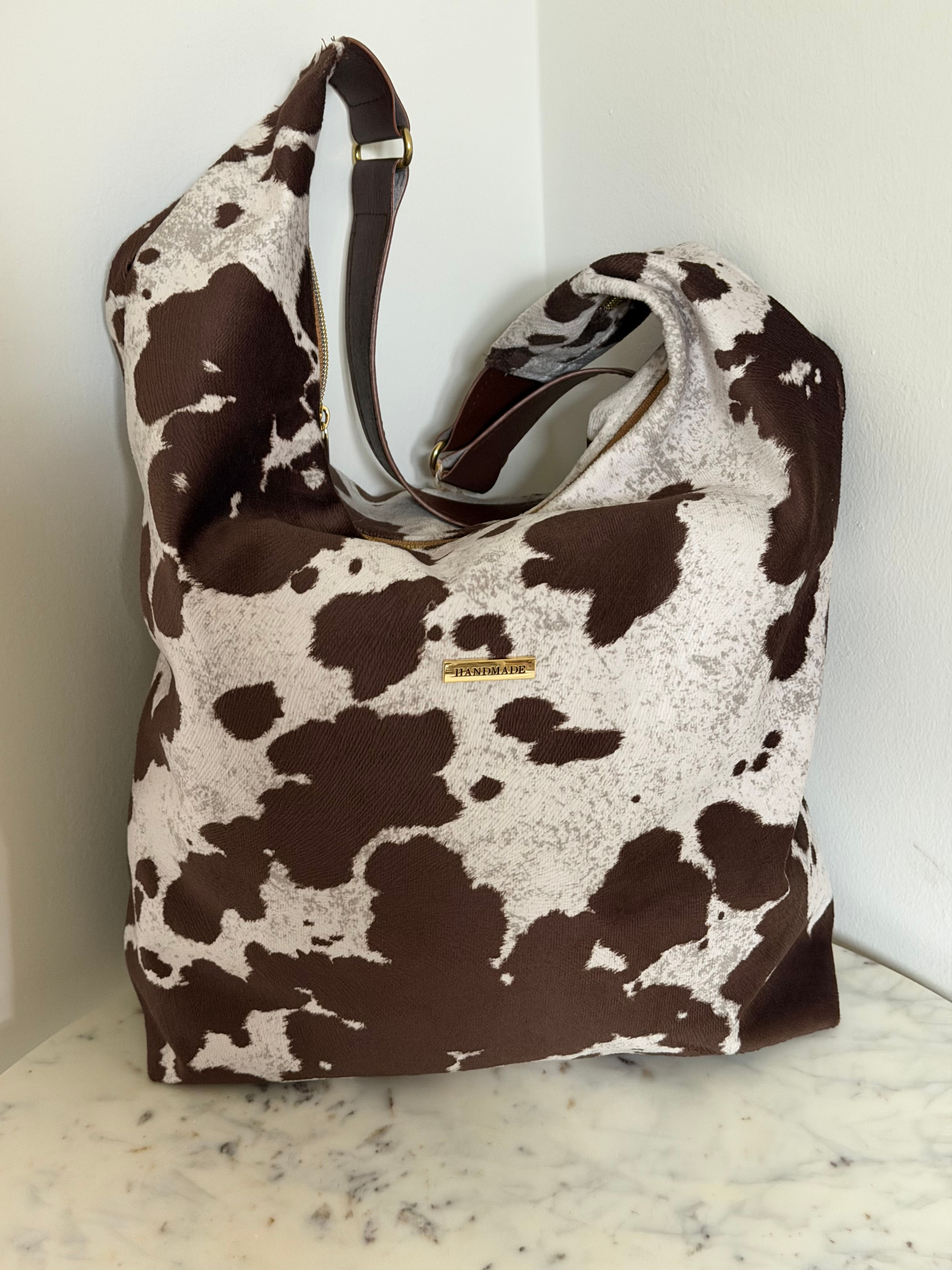 Faux Cowhide Bag