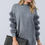 Thumbnail: FAUX FUR SLEEVE SWEATER DRESS