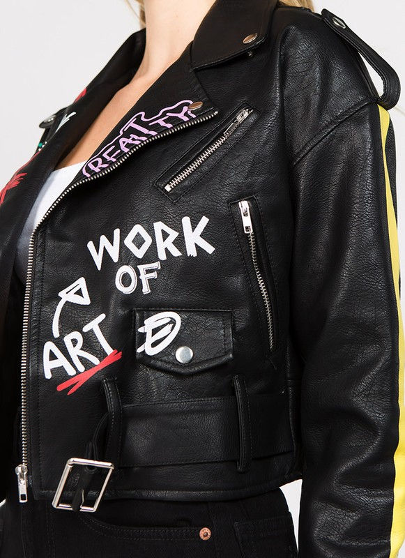 Thumbnail: Graphic Moto Jacket