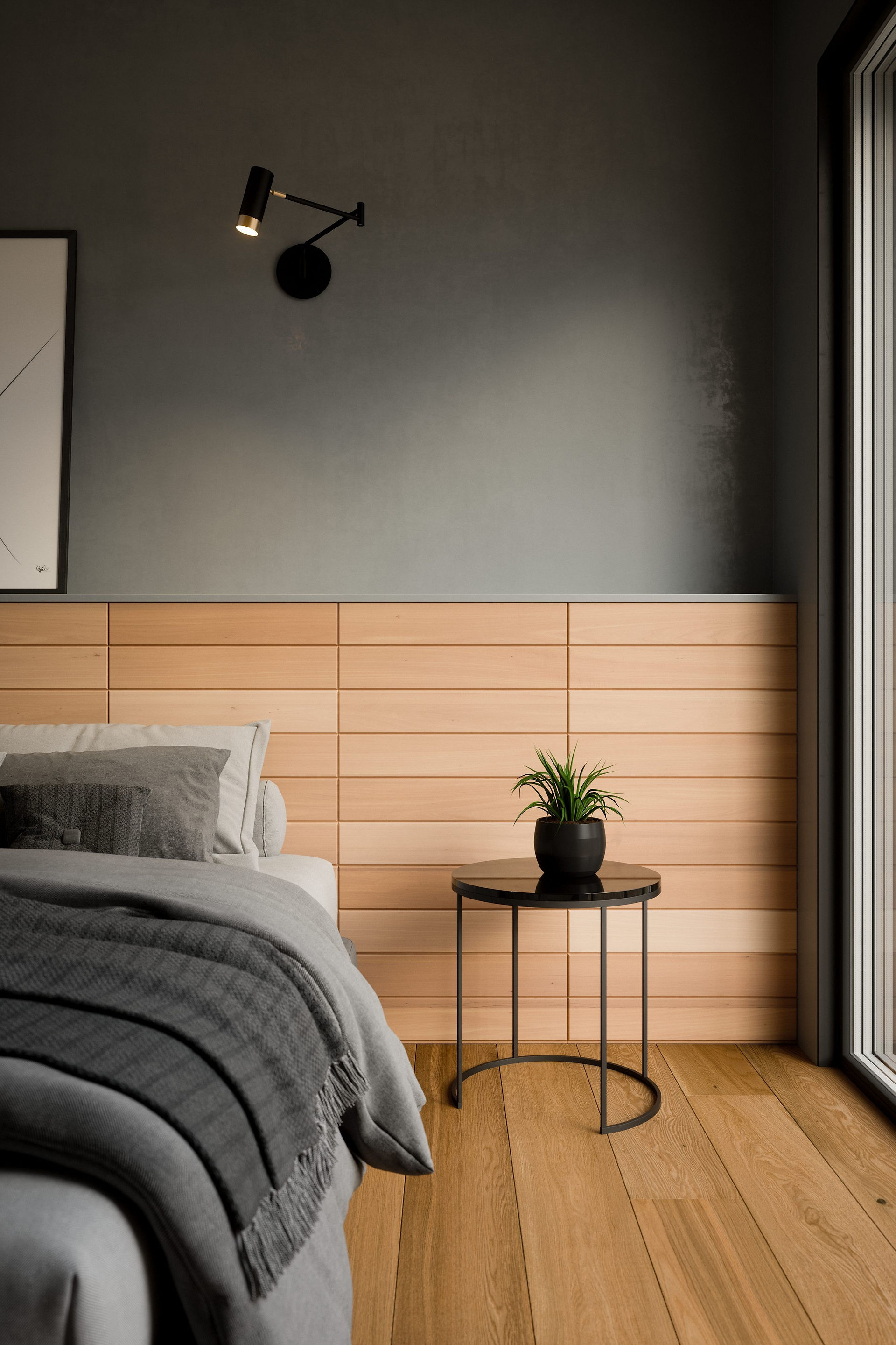 Thermory wood tiles interior cladding - Pine Wood UAE