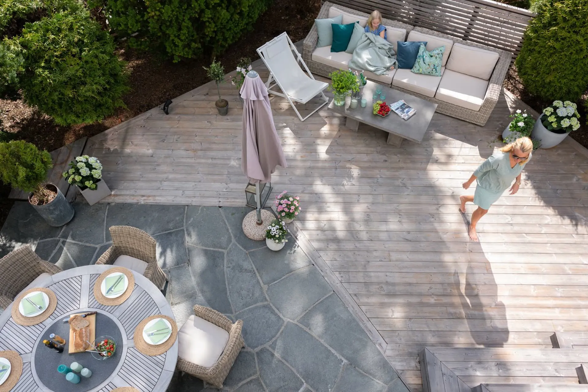 Thermo Wood decking - Pine Wood UAE x Thermory