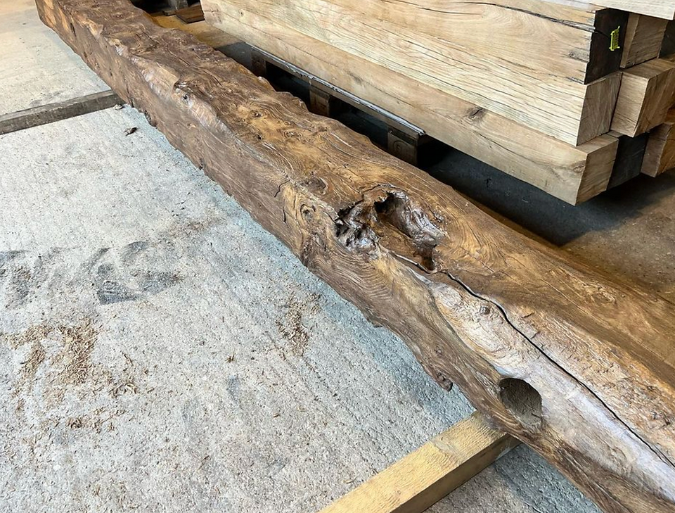 luxury aged wood beams - reclaimed wood