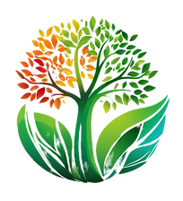 Using logo colors create an abstract image of a plant or tree growing.png