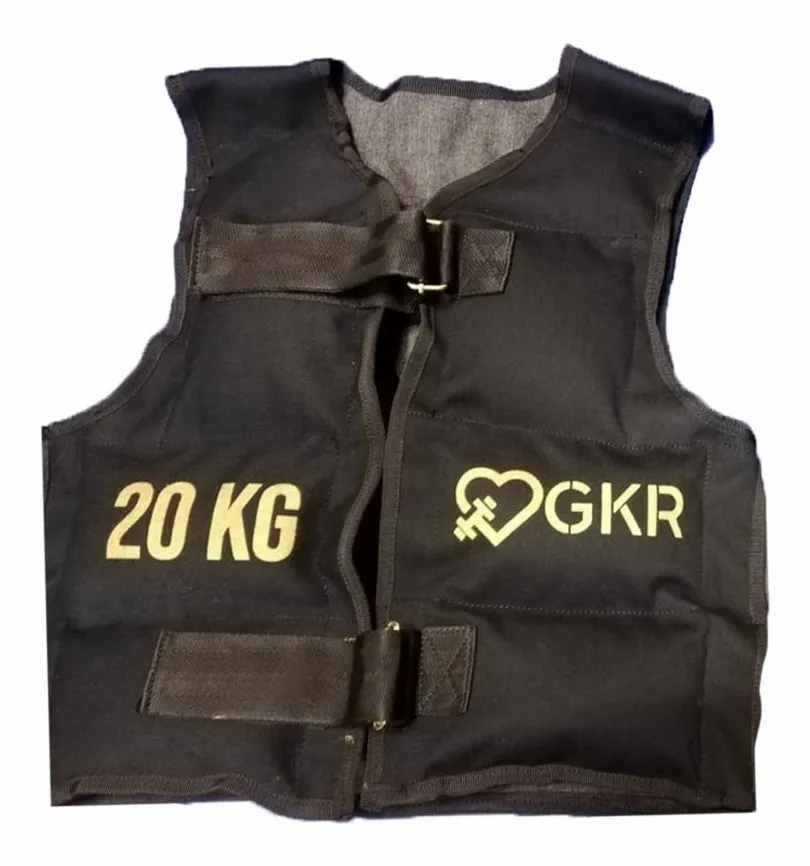 Chaleco Con Peso 20 Kg Crossfit, Entrenamiento Uso Rudo