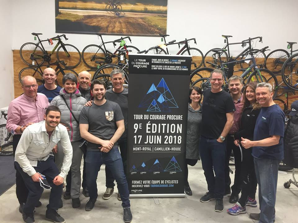 L'équipe de Yan du Tour du Courage Procure