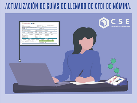 Actualización CFDi de Nóminas