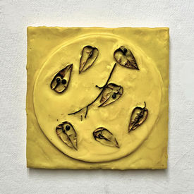 2024
8x8x1
Found natural objects, pigmented encaustic medium, beeswax on wood panel