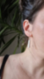 Miniature : Boucles d'Oreilles Ardoise et Craie – Cadeau Maîtresse d'École Original