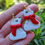 Miniature : Nounours de Noel Boucles d'oreilles pendantes, Cadeau Hiver pour Elle