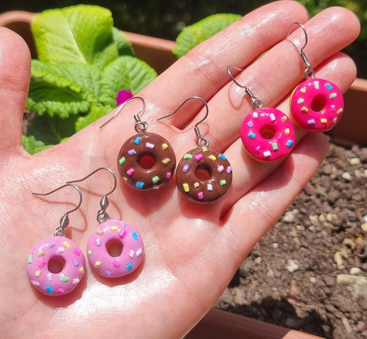 Donuts Boucles d oreilles, Cadeau Gourmand