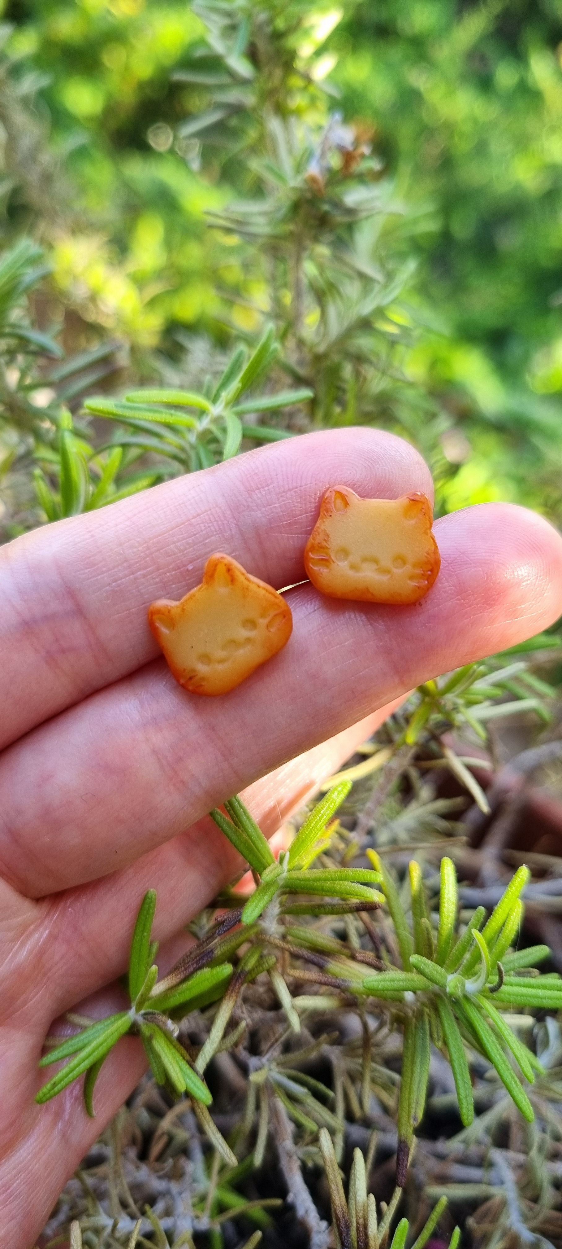 Clous d'oreilles Chat, Tete de Chaton Mignon
