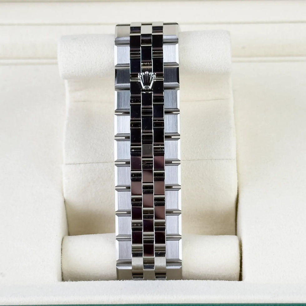 Thumbnail: Rolex Land-Dweller 40 White Rolesor & Honeycomb Dial