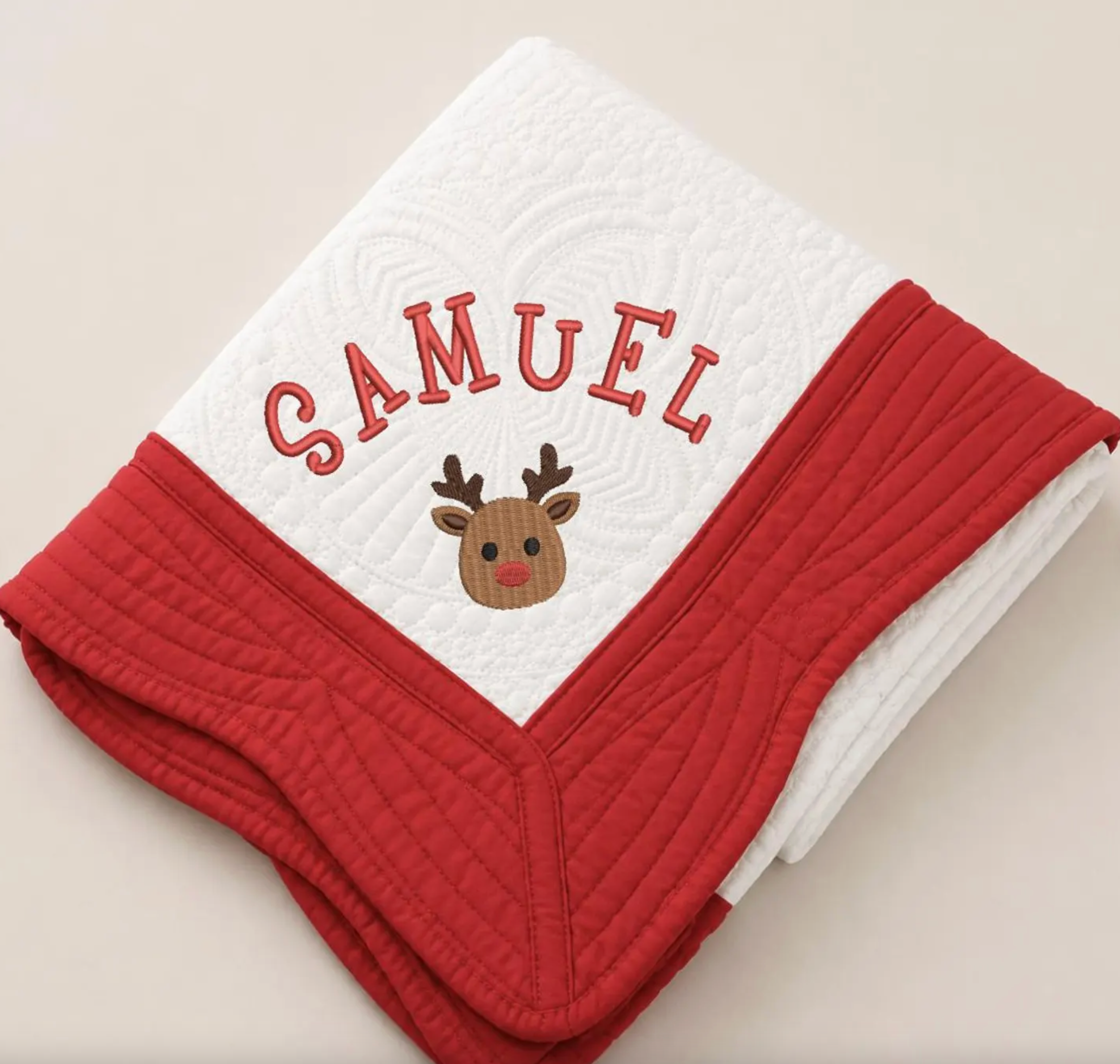 Christmas Quilted Baby Blanket