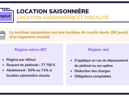 Fiscalité location saisonnière : quel régime fiscal applicable ?