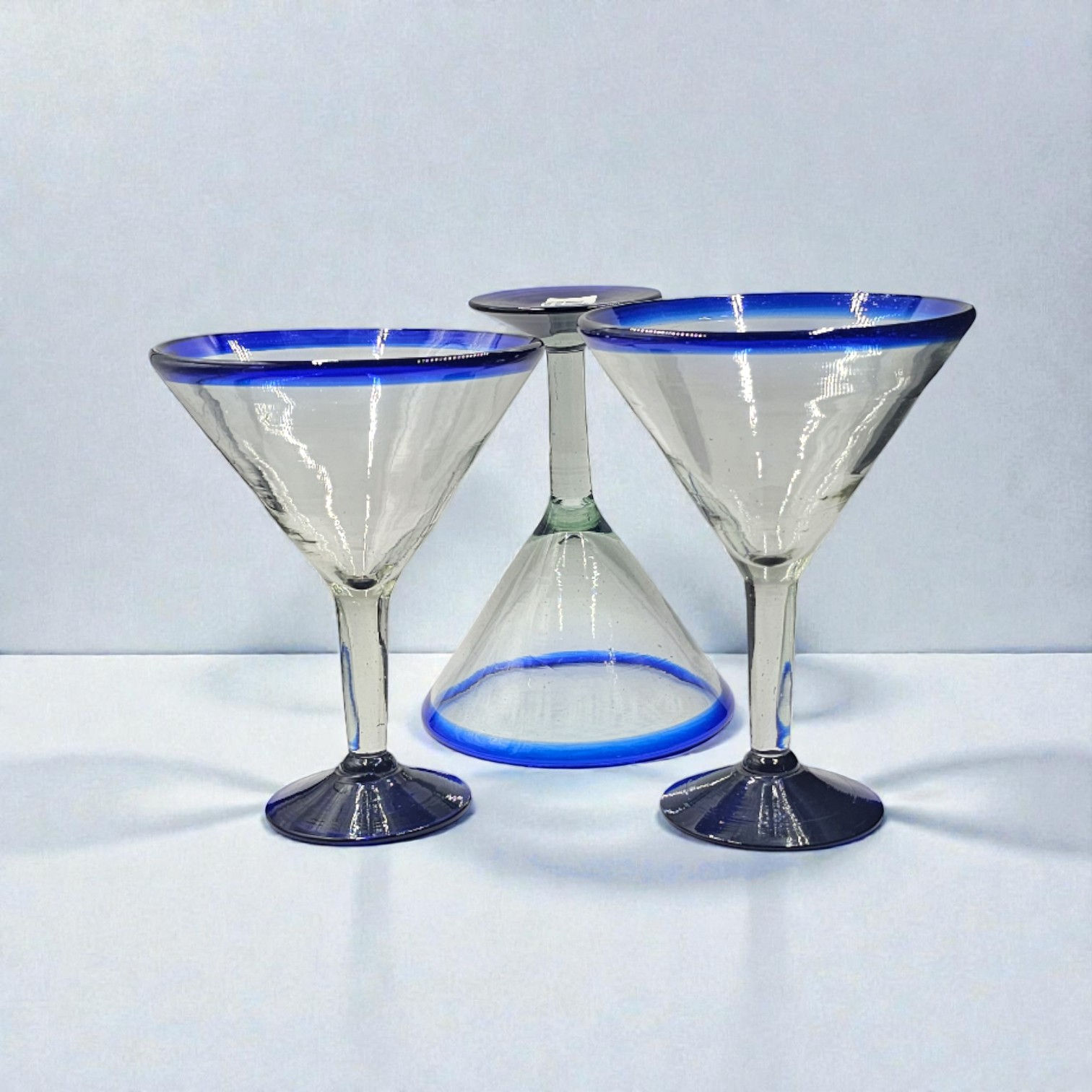 Copa martini filo azul set 6 psz