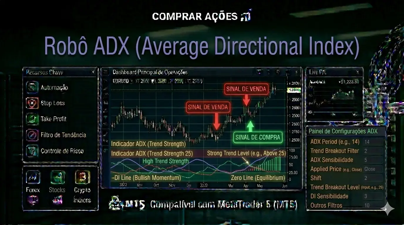 ROBÔ INVESTIDOR ADX (AVERAGE DIRECTIONAL INDEX)
