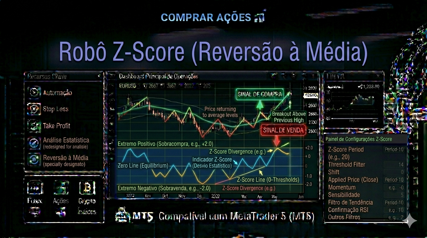 ROBÔ DE INVESTIMENTO Z‑SCORE (REVERSÃO À MÉDIA)