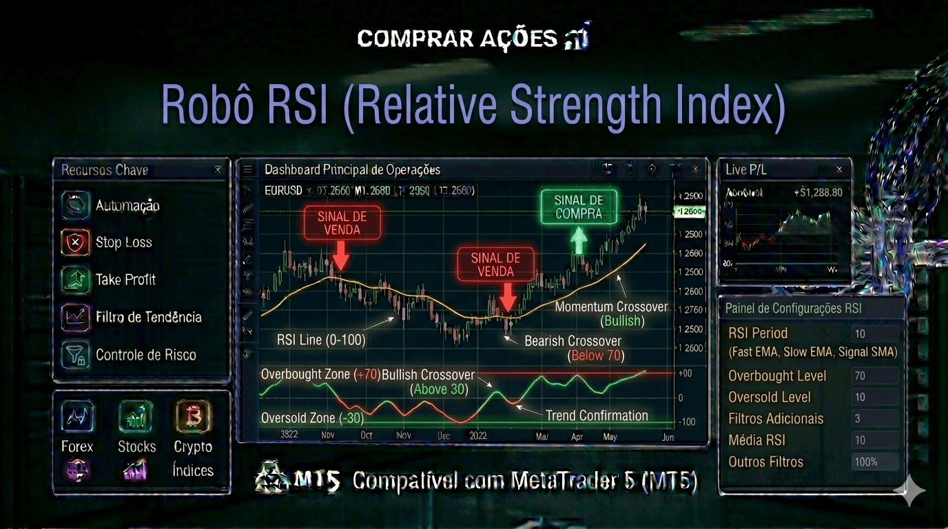 ROBÔ INVESTIDOR RSI (RELATIVE STRENGTH INDEX)