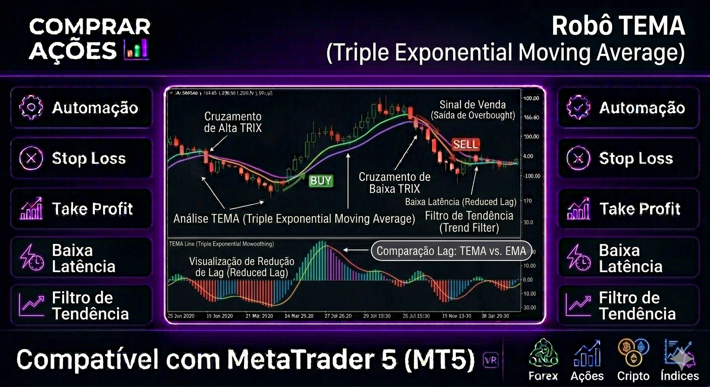 ROBÔ INVESTIDOR TEMA (TRIPLE EXPONENTIAL MOVING AVERAGE)