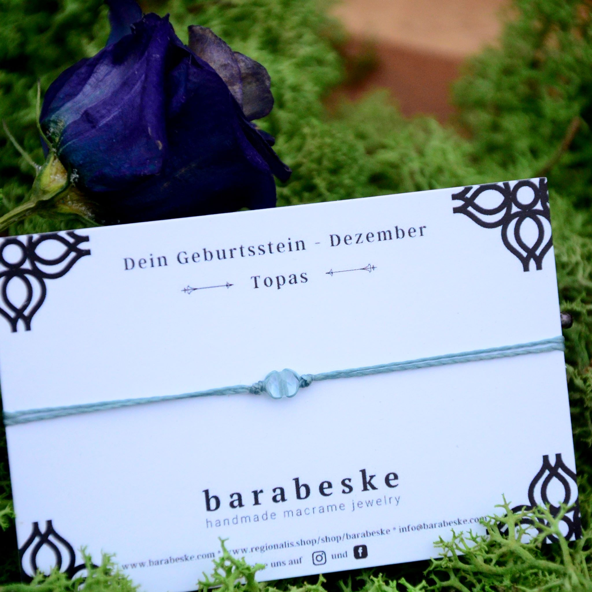 Geburtsstein-Armband "Dezember-Topas"