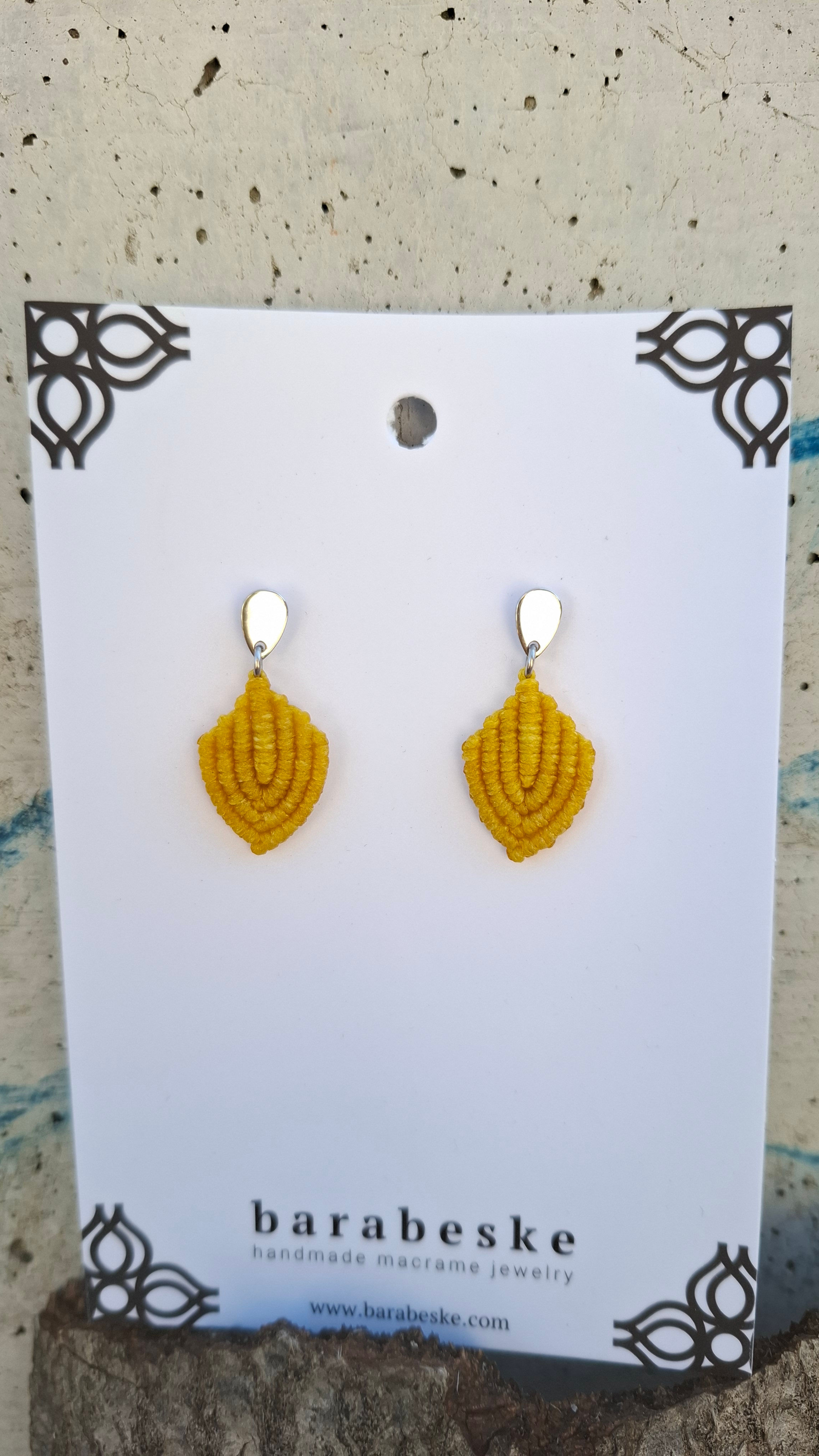 Ohrringe "Arrow- Gelb"