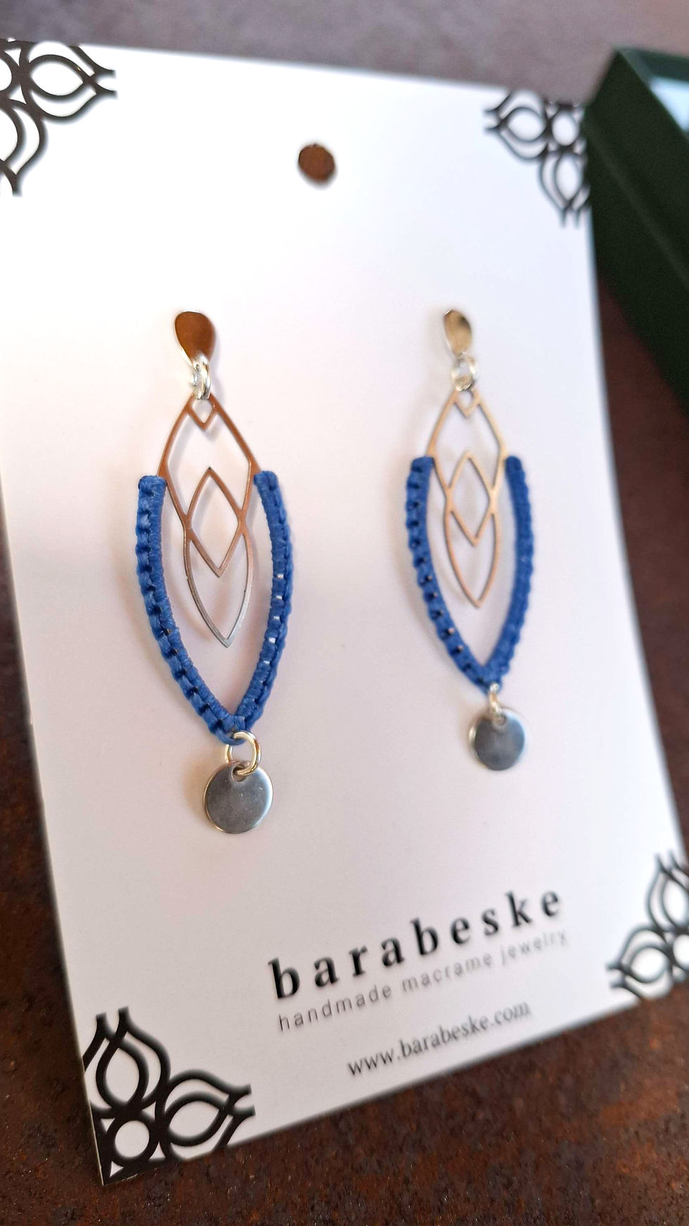 Miniaturbild: Ohrringe "Ellipse - Himmelblau"