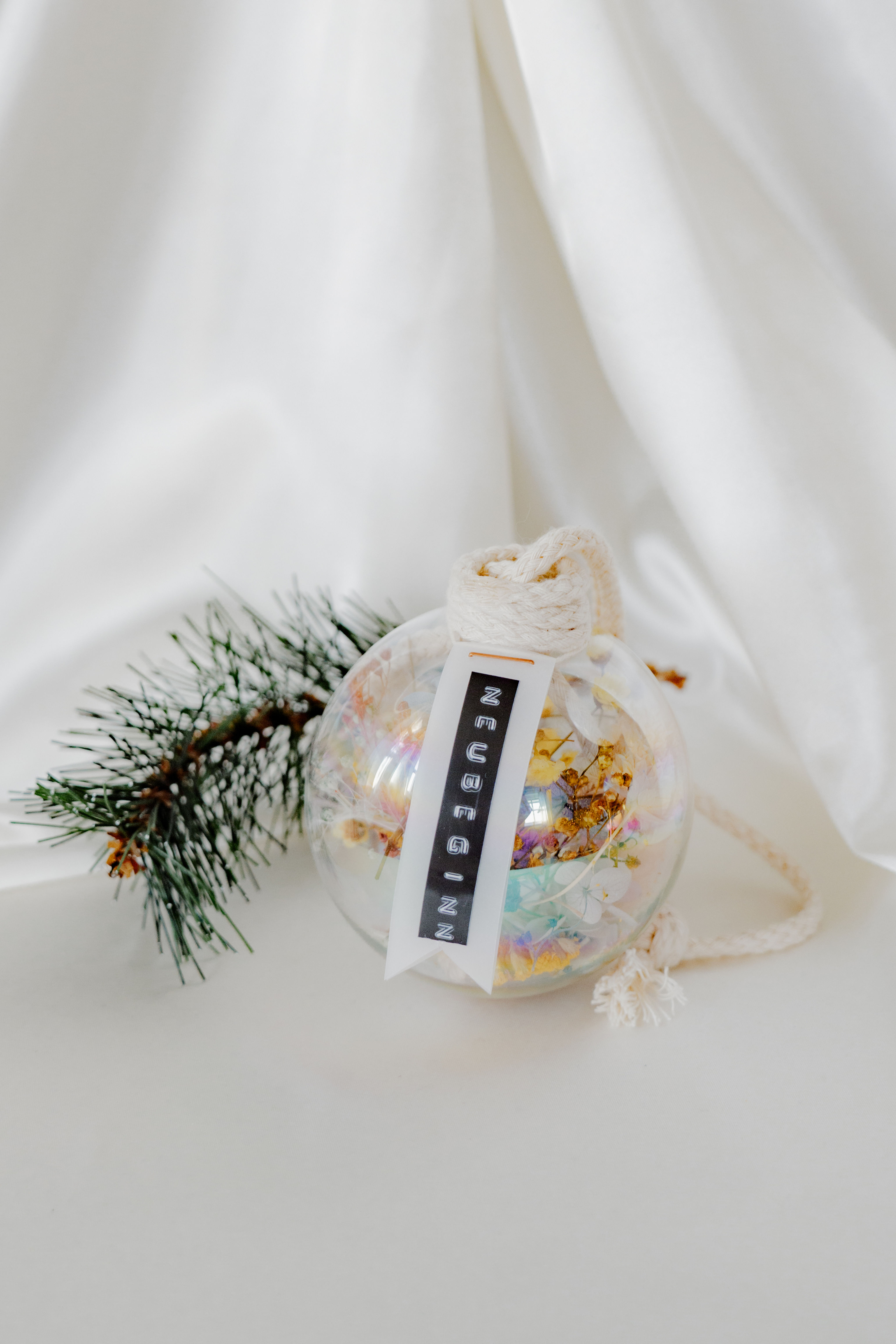 Seelenwunsch-Kugel "Neubeginn" - Pastellfarben Bunt