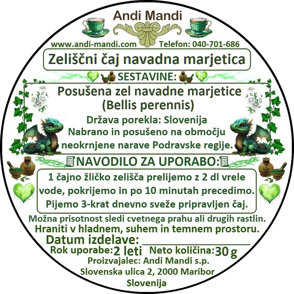 Zeliščni čaj navadna marjetica