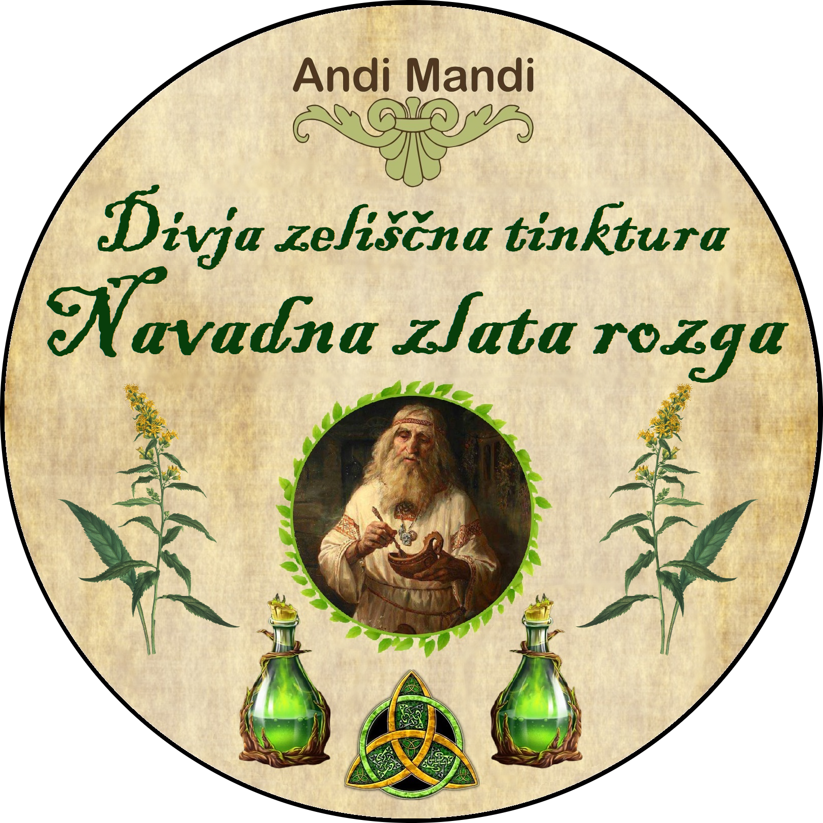 Divja zeliščna tinktura Navadna zlata rozga