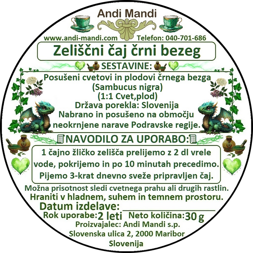 Zeliščni čaj črni bezeg
