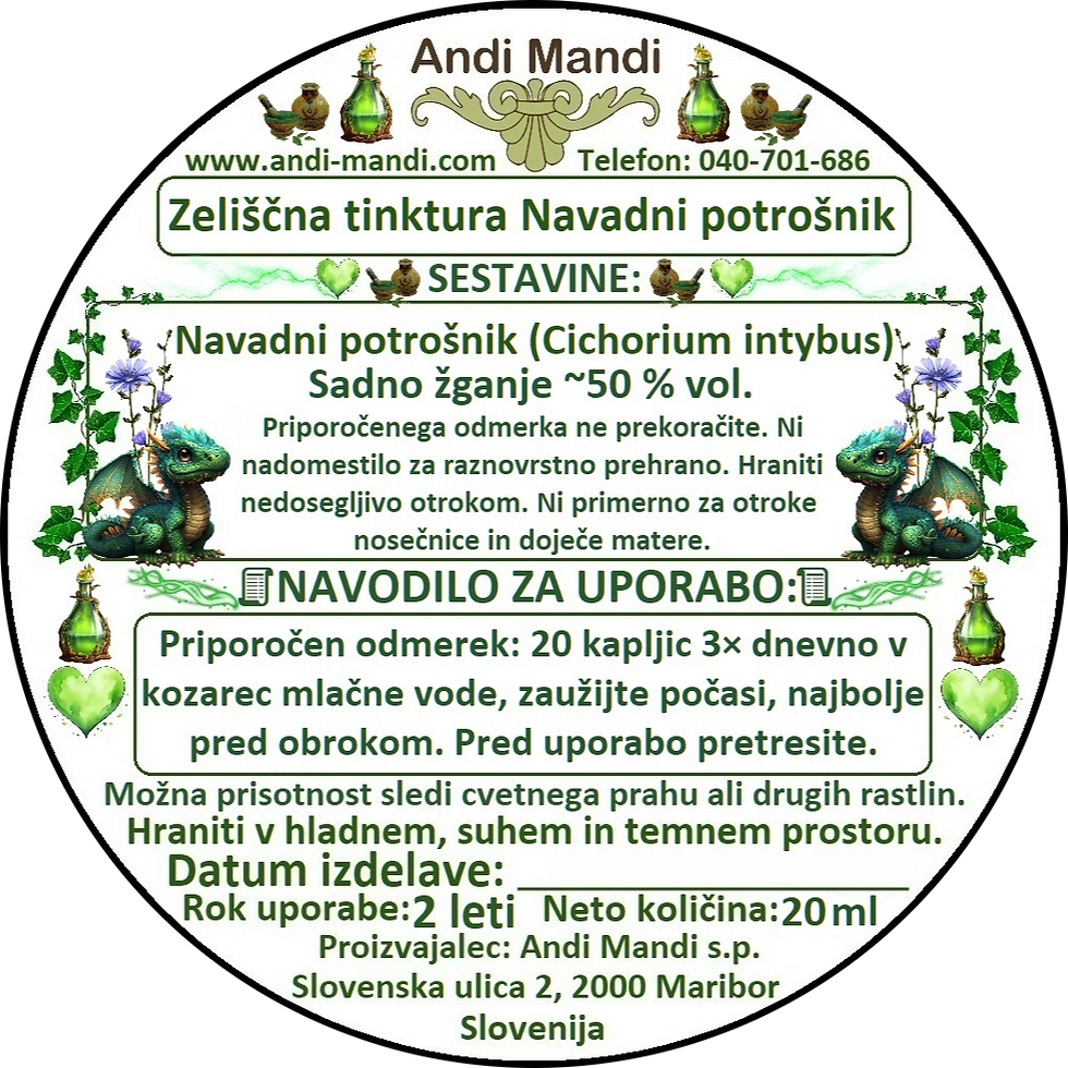 Navadni potrošnik tinktura iz zbirke osmih tinktur