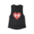 Thumbnail: YFK Heart Logo Women's Flowy Scoop Muscle Tank