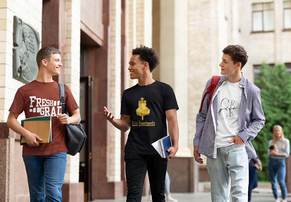 College Elite Members Walking to Class