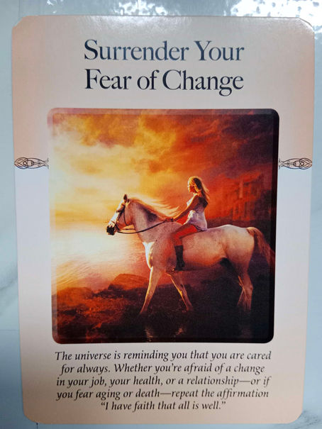 Message for the day - Surrender your Fear of Change