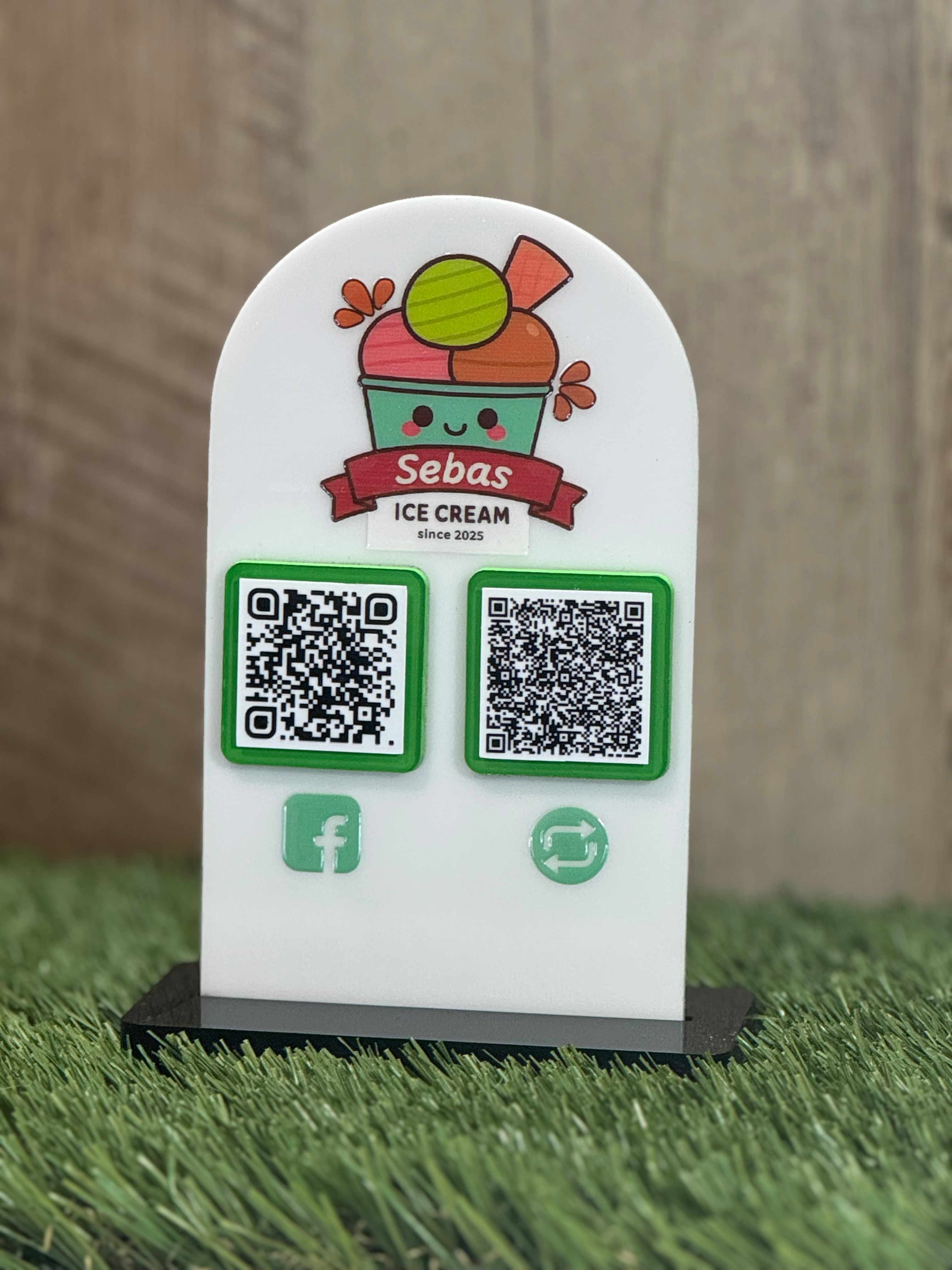 Letrero Mini Vera QR 6”