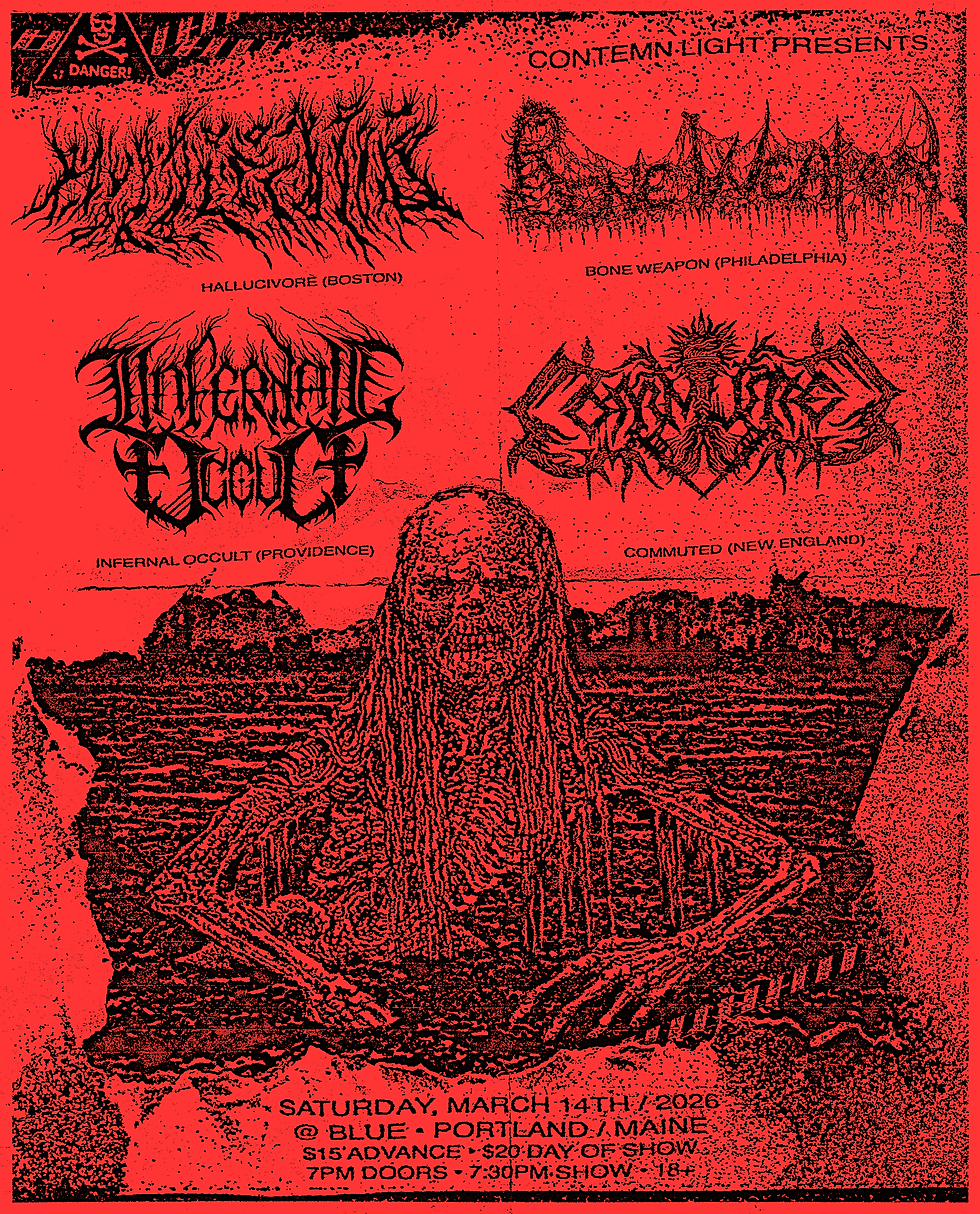 Contemn Light presents: HALLUCIVORE + BONE WEAPON + INFERNAL OCCULT + COMMUTED
