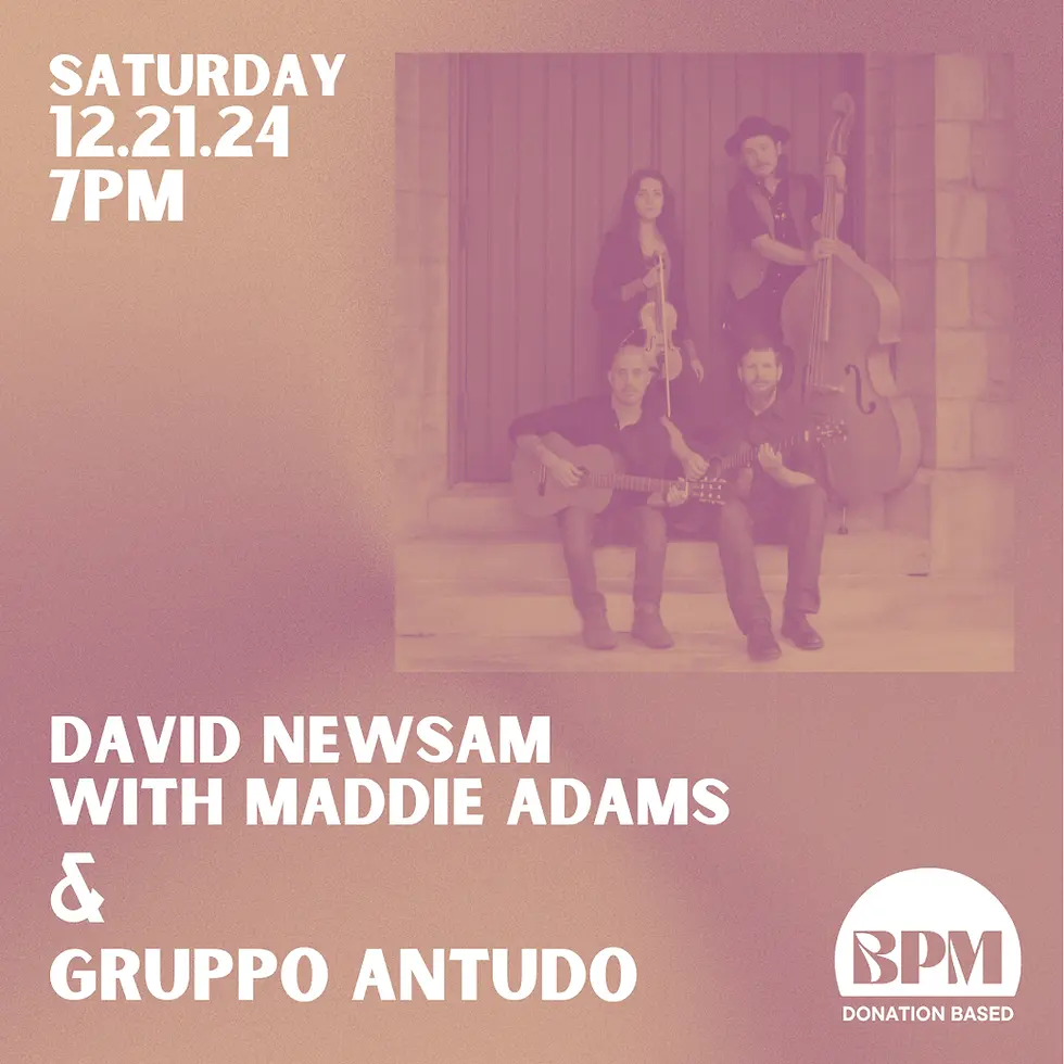 David Newsam with Maddie Adams + Gruppo Antudo