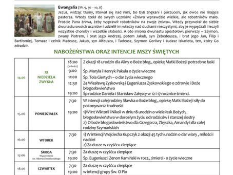 XI NIEDZIELA ZWYKŁA