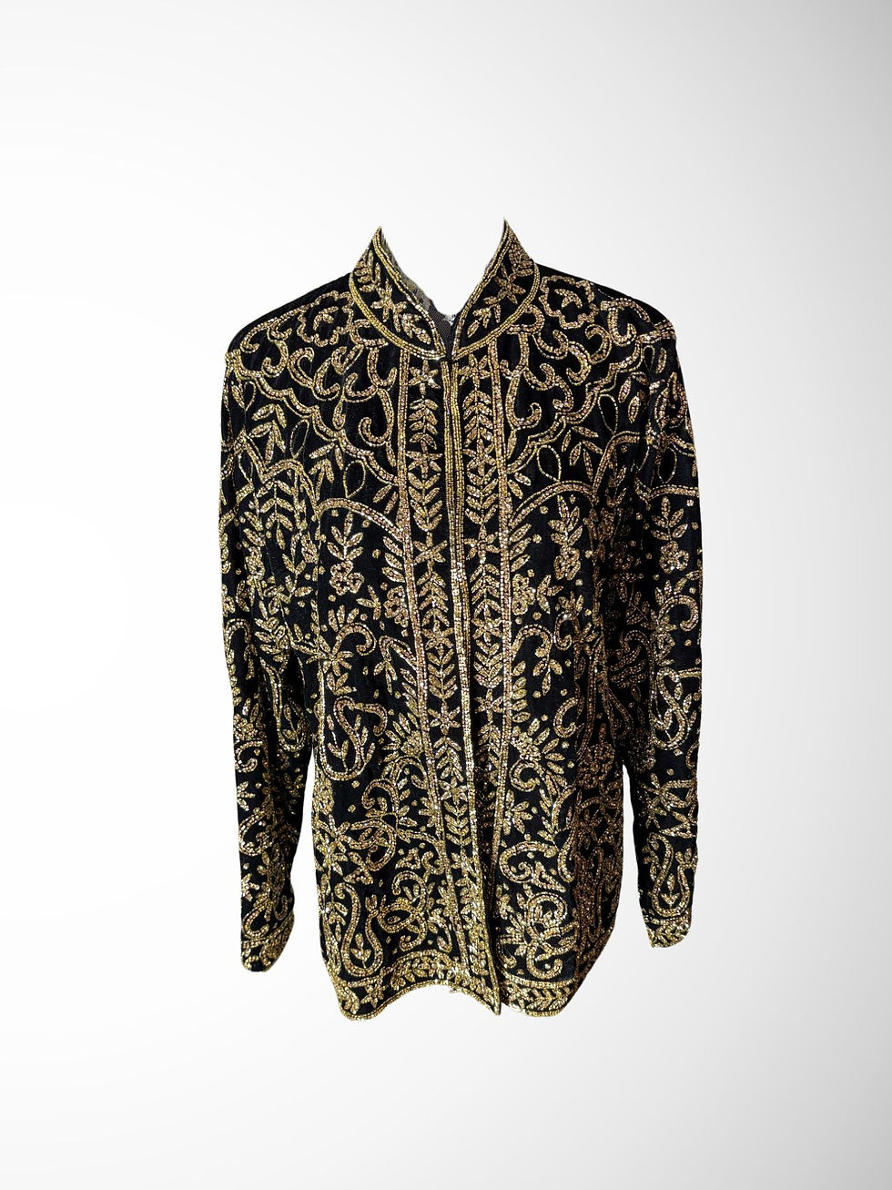 Veste karakou entièrement brodée