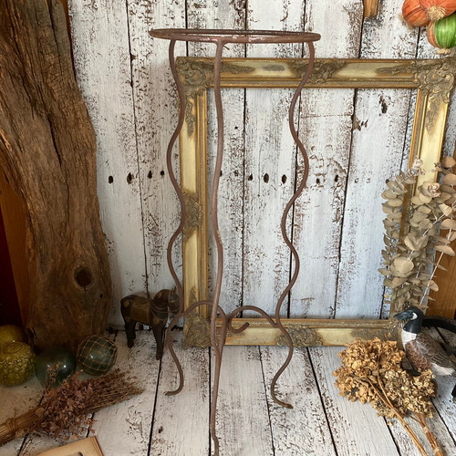 ≫50-60sヴィンテージ*シャビーなアイアン プランタースタンド