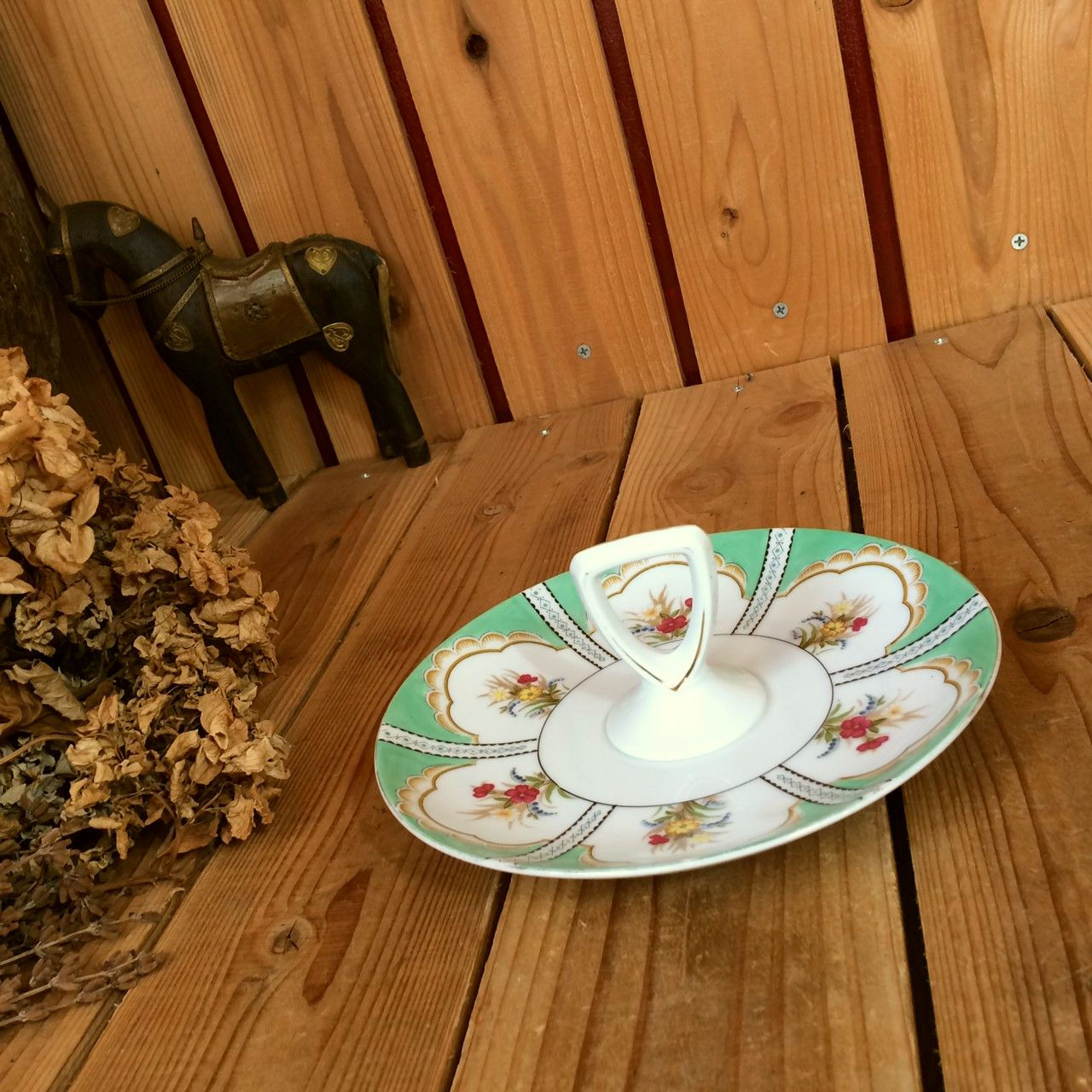 ヴィンテージ1935年頃*オールド ノリタケ日本陶器*古いハンドル プレート