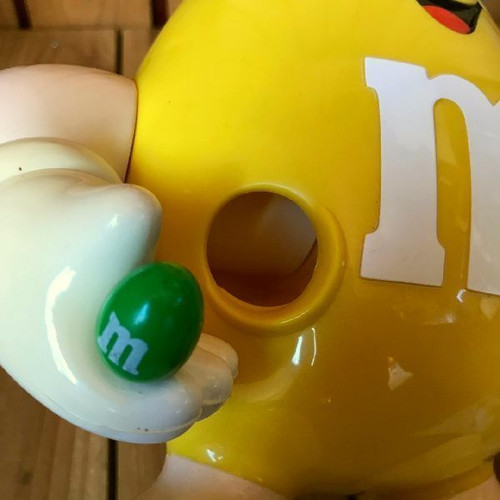 90's 希少】m&m's イエロー ミニディスペンサー ケース 90's