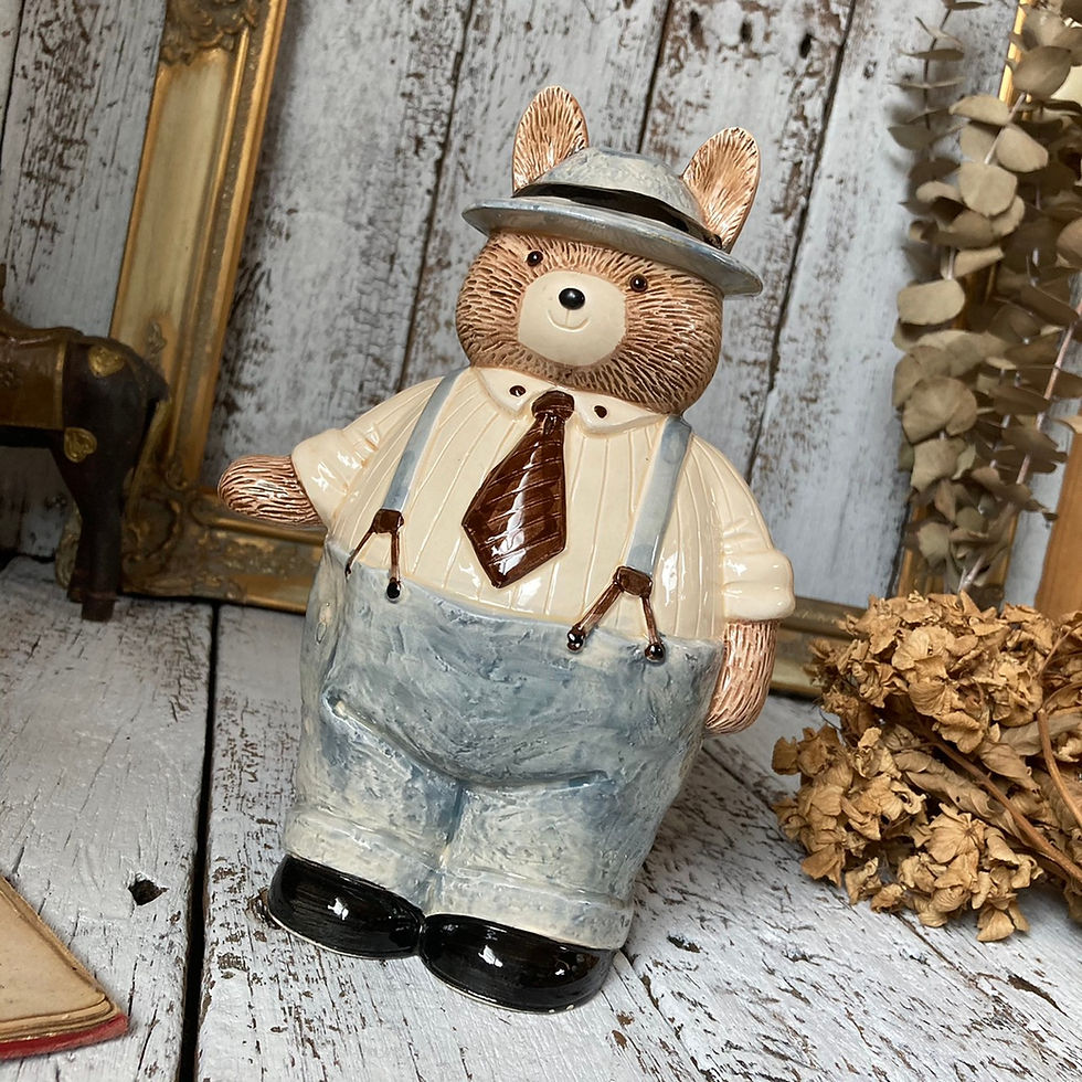 サムネイル： ≫ヴィンテージ内藤ルネ*昭和レトロポップな古い陶器製の置物