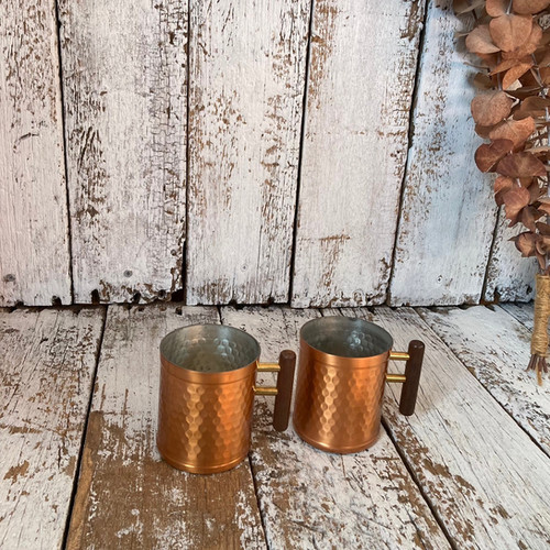 70-80s ヴィンテージ 未使用 コッパー マグカップ 5客 銅製 槌目 70-80s ヴィンテージ 未使用 コッパー マグカップ 5客 銅製 槌目