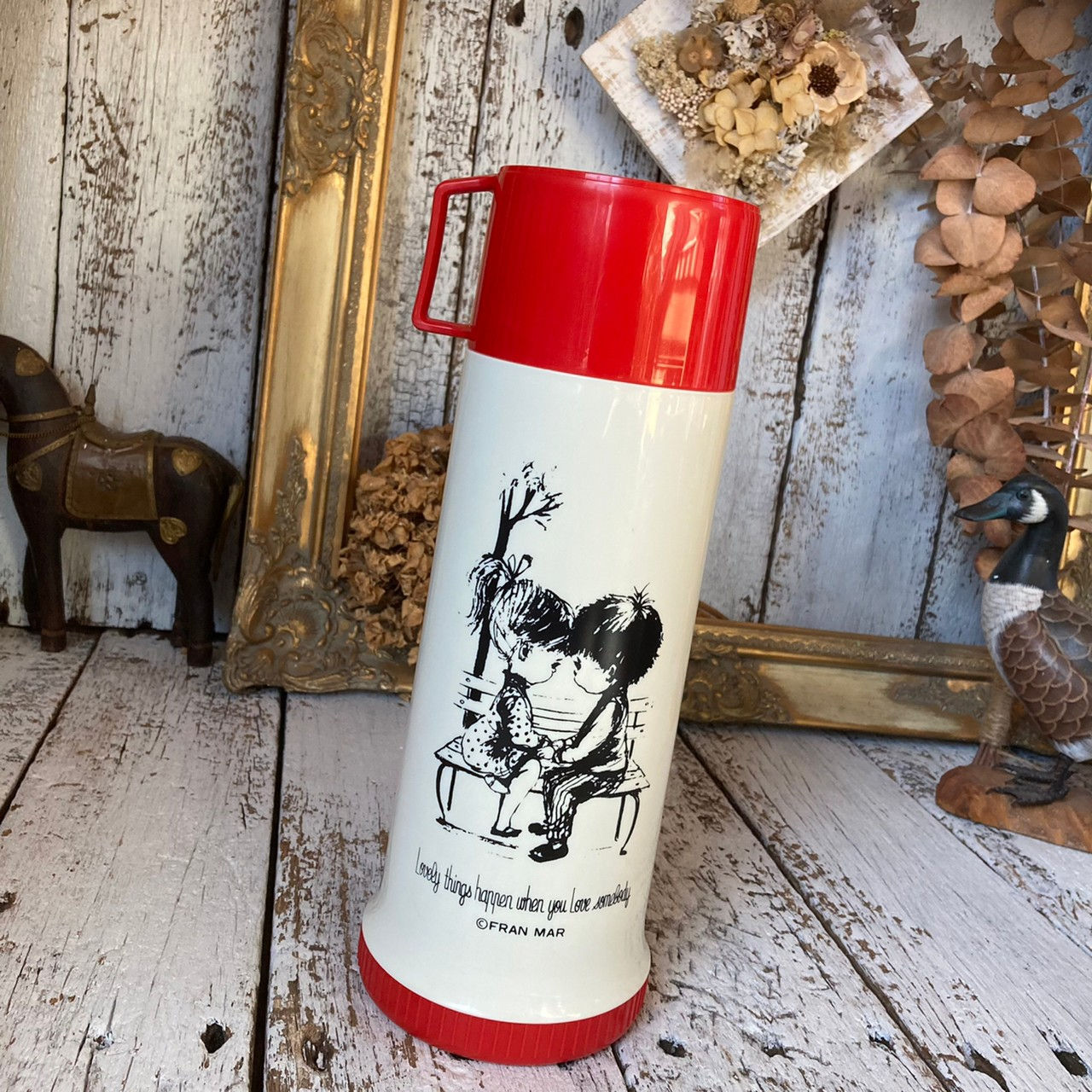 ≫70s ヴィンテージ*象印 ×モペット  フラン マー*魔法瓶 水筒